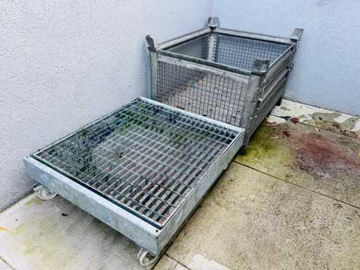 Vassoio di raccolta e Gitterbox - - Vassoio per la raccolta dell'olio (2x)