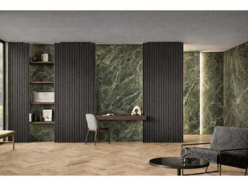 Plăci de perete 34,56m2 Verde smarald lucios 60x120cm