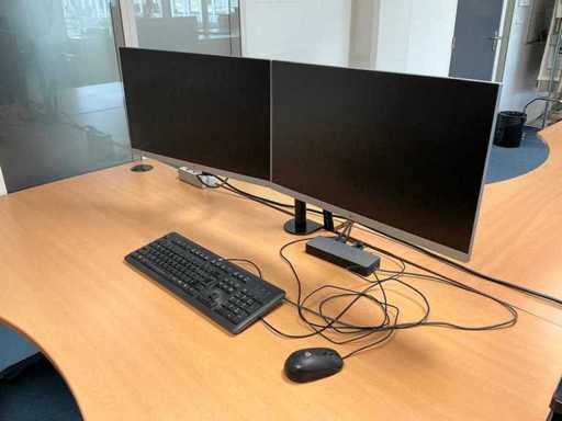 HP - HSA-B005DS - Docking station with screens