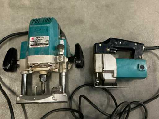 Toupie Makita, scie sauteuse et meuleuse