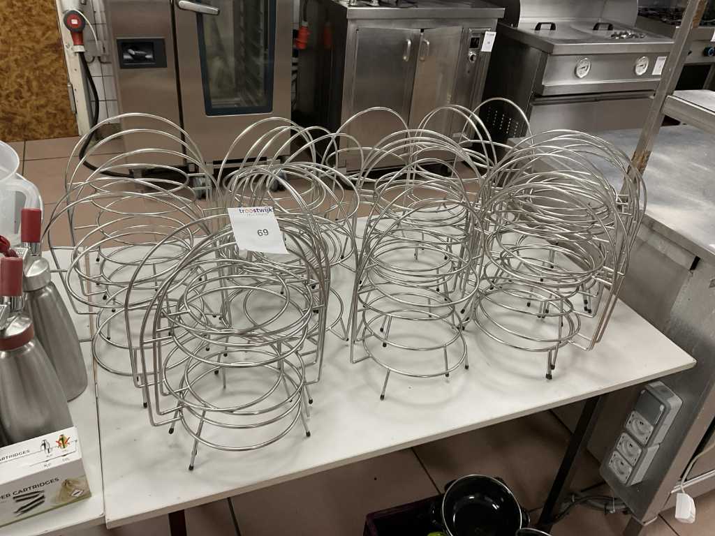 Batch of serving stand for plates