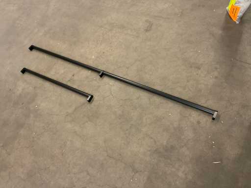 Deurgreep stang zwart 142 cm