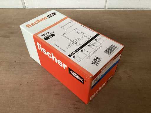 Fischer KDH3 Kippdübel 105 mm, mit Haken, Box 25 Stück (10x)