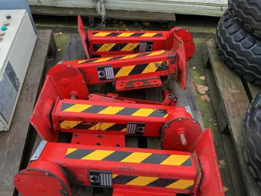 In de hoogte verstelbare stempelpoten (4x)