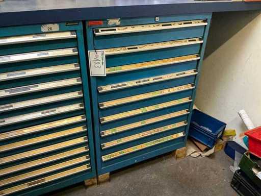 Range of operating equipment including LOKOMA drawer cabinet