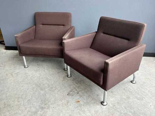 Coalesse Hightback Sidewalk Loungestoel (2x)