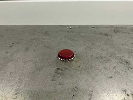 Bouchon de bière rose/argent 26mm (10500x)