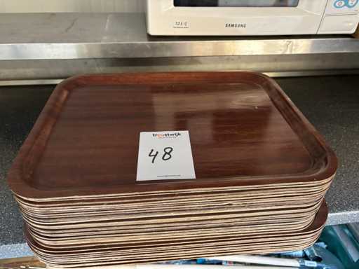 Série de plateaux en bois