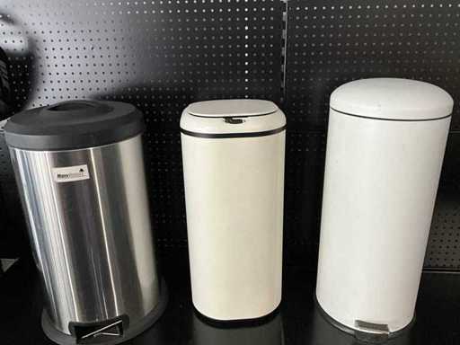 MaxxHome - waste bin trash can 3 pieces