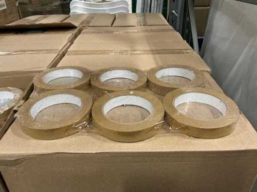 Lot of Paper Tape Brown Solvent 19mm x 50m (2592x)