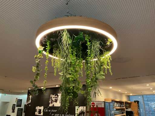 LED-ring met kunstplant