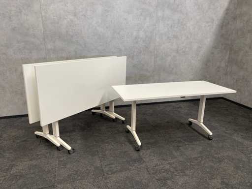 3x verrijdbare klaptafel 160x70