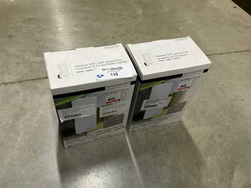 Maksymalna antena DA-6100 LTE VHF/UHF do odbioru TV i DAB+ (2x)