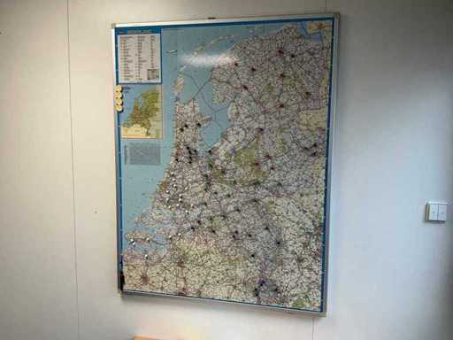 Mappa del percorso Paesi Bassi e Belgio