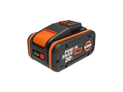 WORX-accu, 20 V, 8 Ah Wa3648 lithium-ion