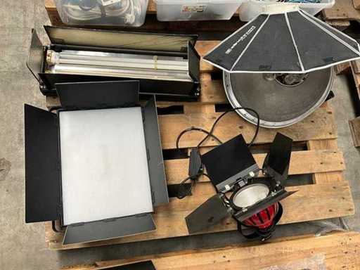 Diverses lampes de studio (4x)