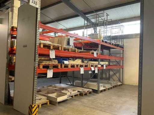 Heavy-duty shelf, with contents