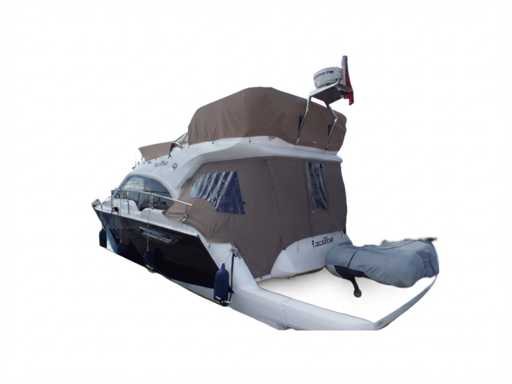 Sessa Marine Fly 40 sunbrella aft cockpit cover beige - 048115F