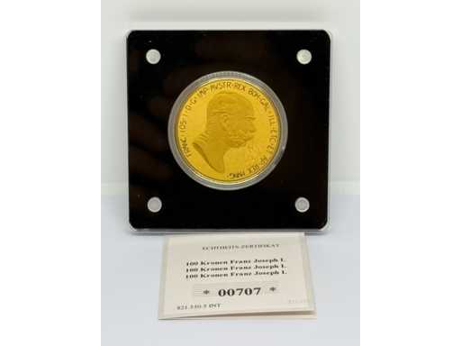 1/200 oz 999 fijn goud 100 kronen Franz Joseph I