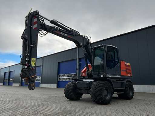 2017 Atlas 160W blue Wheeled Excavator