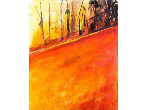 Stéphane Le Maou - Forêt d'automne - acrylic on canvas - 80x65 cm - 2006