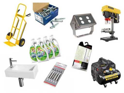 Fasteners, screws, nuts, bolts from Wurth, Rotadrill, Spax, Heco and Fischer, among others