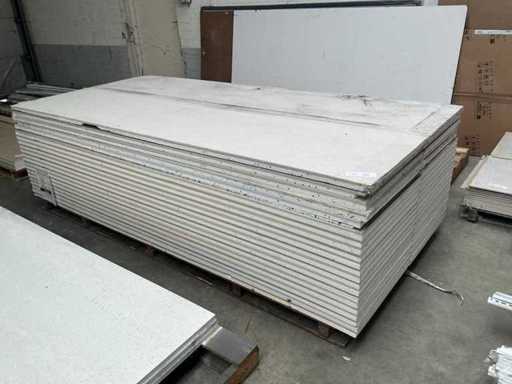 Gipsplaat geïsoleerd 260x60cm (42x)