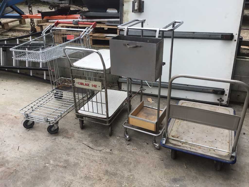 Warehouse trolleys (4x)