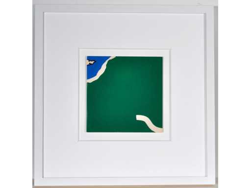 Raoul De Keyser - Paysage avec tube - sérigraphie