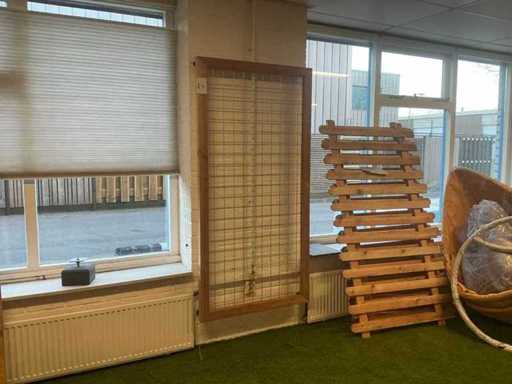 Mesh Panel With Frame Douglas Planed 180x90 cm (7x)