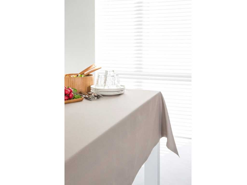 Point-Virgule - cotton walnut tablecloth 140x240 cm (20x)