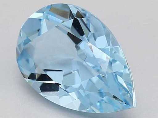 1.34 Ct Pear Cut Light Blue topaz – Aqua Blue