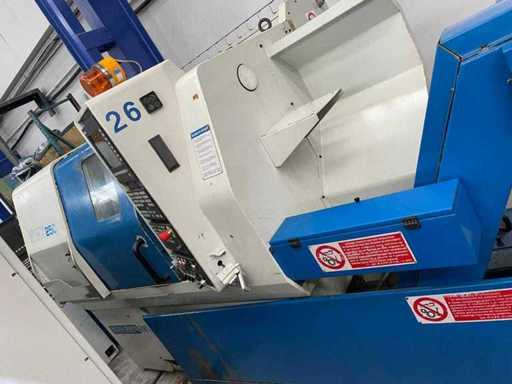 MANURHIN MENTI K'MX 250 3-Achsen-CNC-Drehbank mit motorisierten Werkzeugen und hydraulischem Stabzufuhrgerät