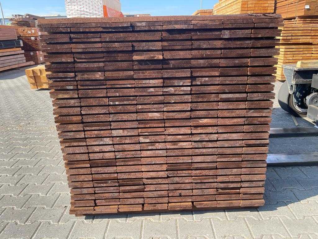Lames de clôture marron imprégnées 16x140mm, longueur 200cm (352x)