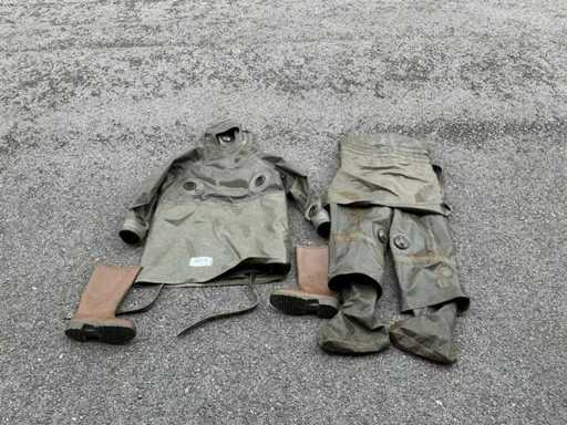Mixed lot of ABC protective suits