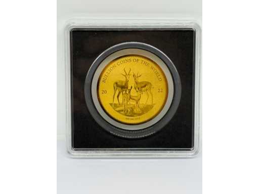 1/200 oz 999 Fine Gold Springbok 2022