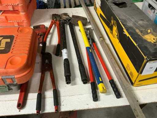 Diverse handgereedschap (8x)