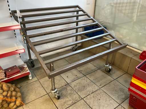 Porte-caisses en acier inoxydable