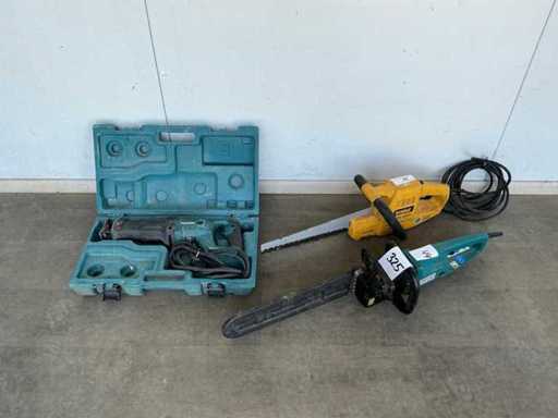 Makita / DeWalt Scie alternative + 2x tronçonneuse