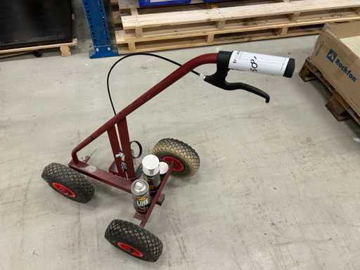 Marking trolley/line puller