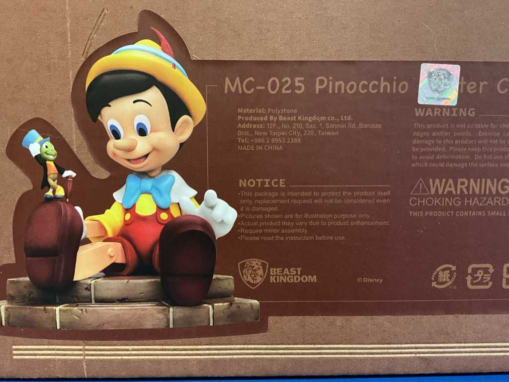 DISNEY Pinocchio 1 :4 Figurine de collection (Polystone)
