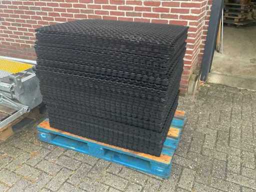 Rubberen tegel 40 stuks