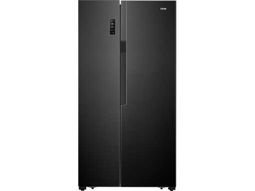 ETNA AKV578ZWA - Amerikanischer Kühlschrank - No Frost - LED-Anzeige - Schwarz