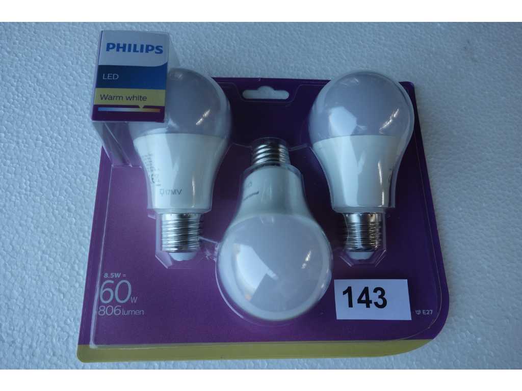 Philips Led Bulb A60/E27/8.5 W (10x)