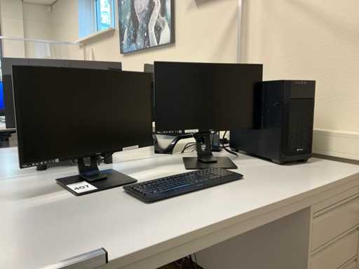 Sharkoon V100 Desktop with Monitor