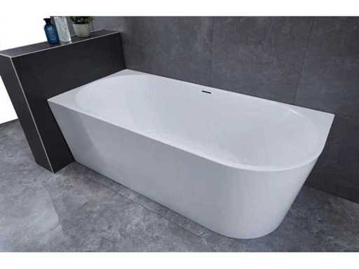 Saniclear Lilla Hoekbad (180x80cm) links glans wit