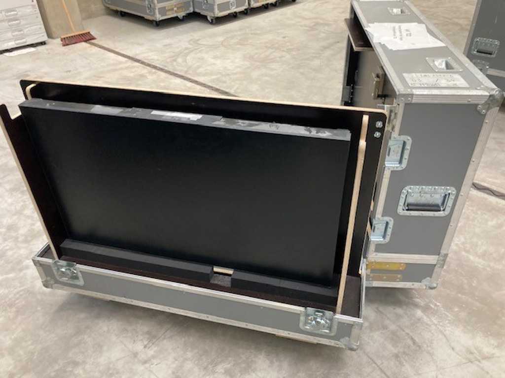 Monitor with Casetec Transport Case / Monitor Case