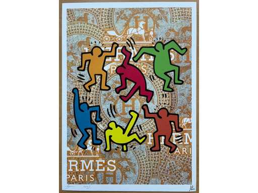 DEATH NYC : Hermes Keith Haring Dancing Figures 37/100