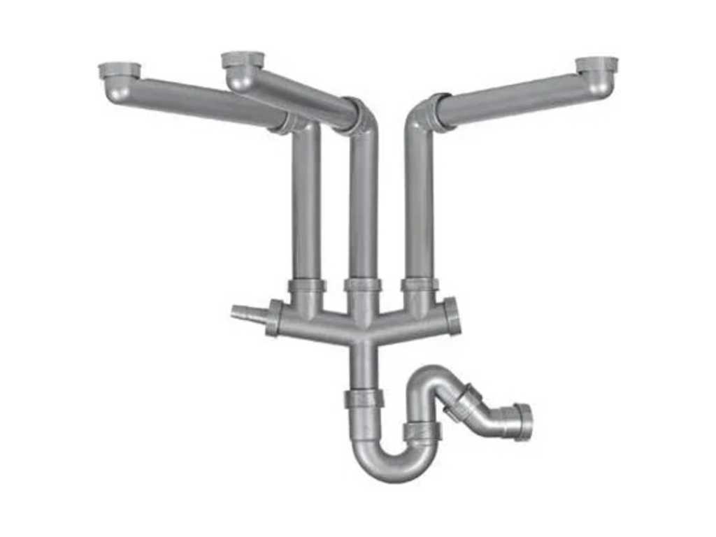 Franke - Spazio 3 - 112.0175.981 - Space-saving drain set for 3 sinks