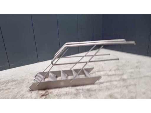 Stainless steel staircase